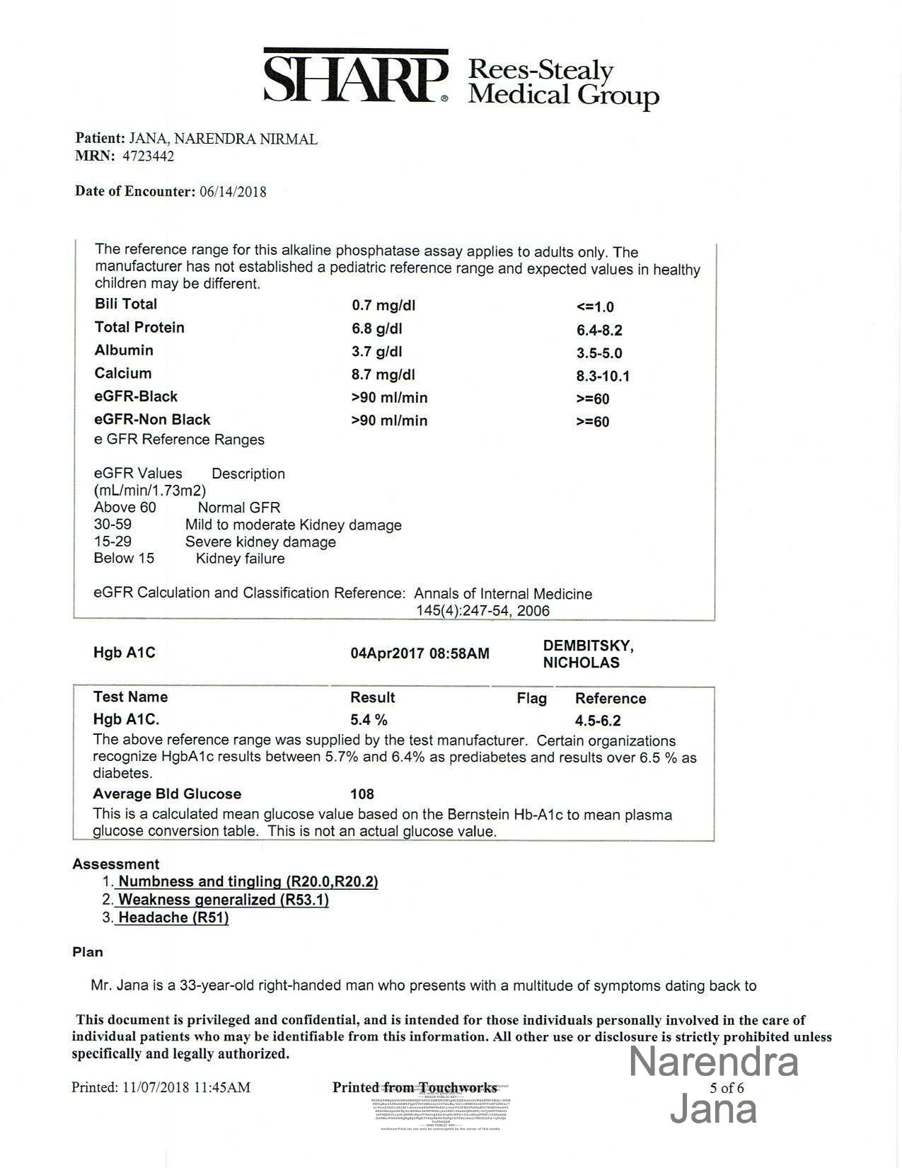 Falsified Discharge Summary