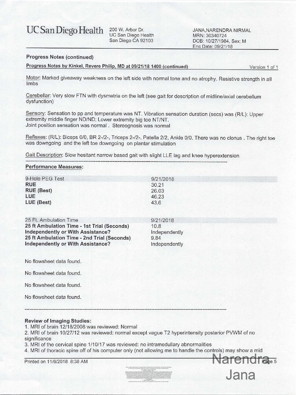 Falsified Discharge Summary