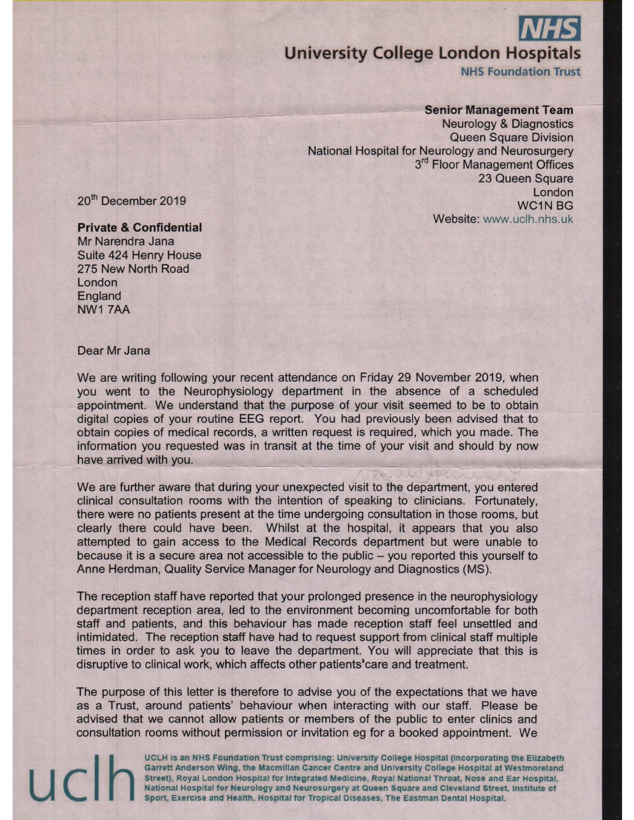 Falsified Discharge Summary