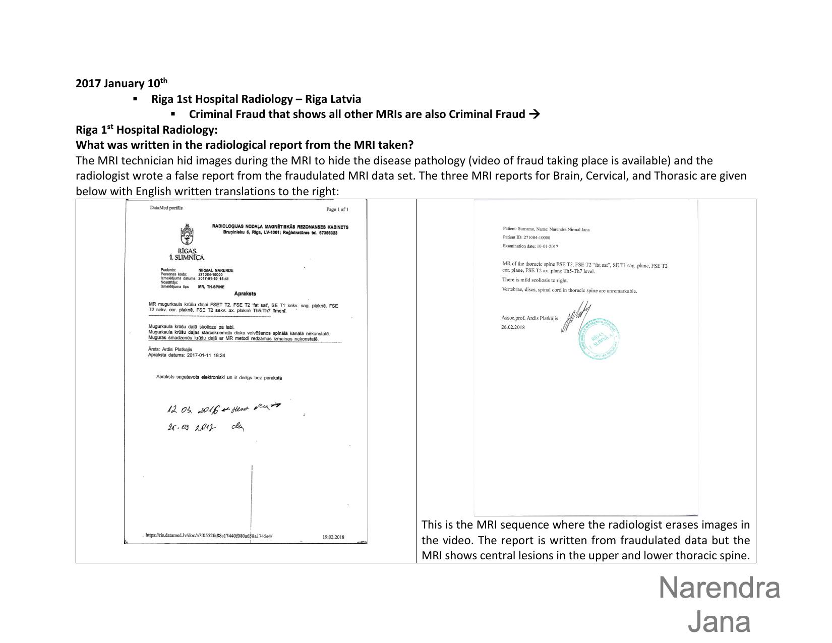 Falsified Discharge Summary