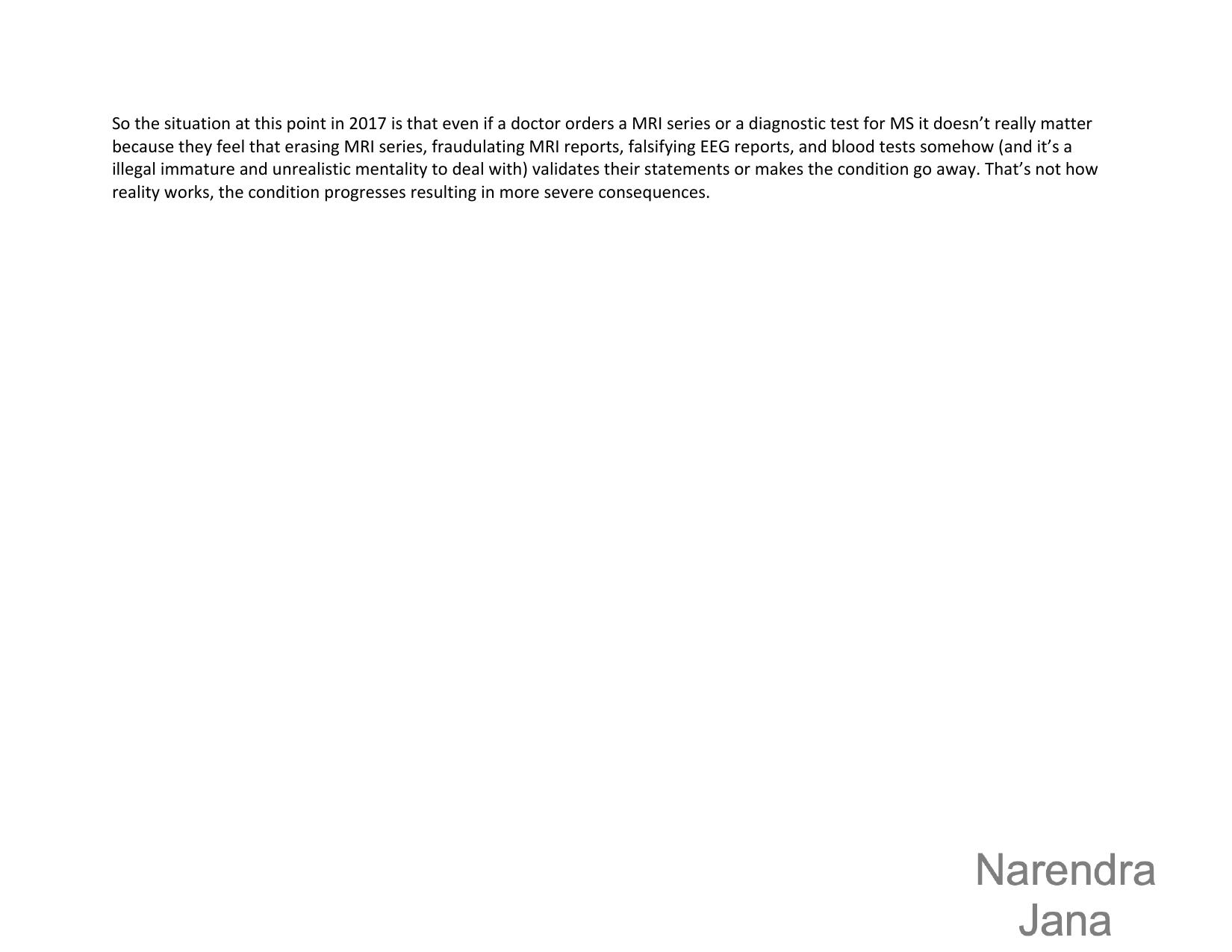 Falsified Discharge Summary