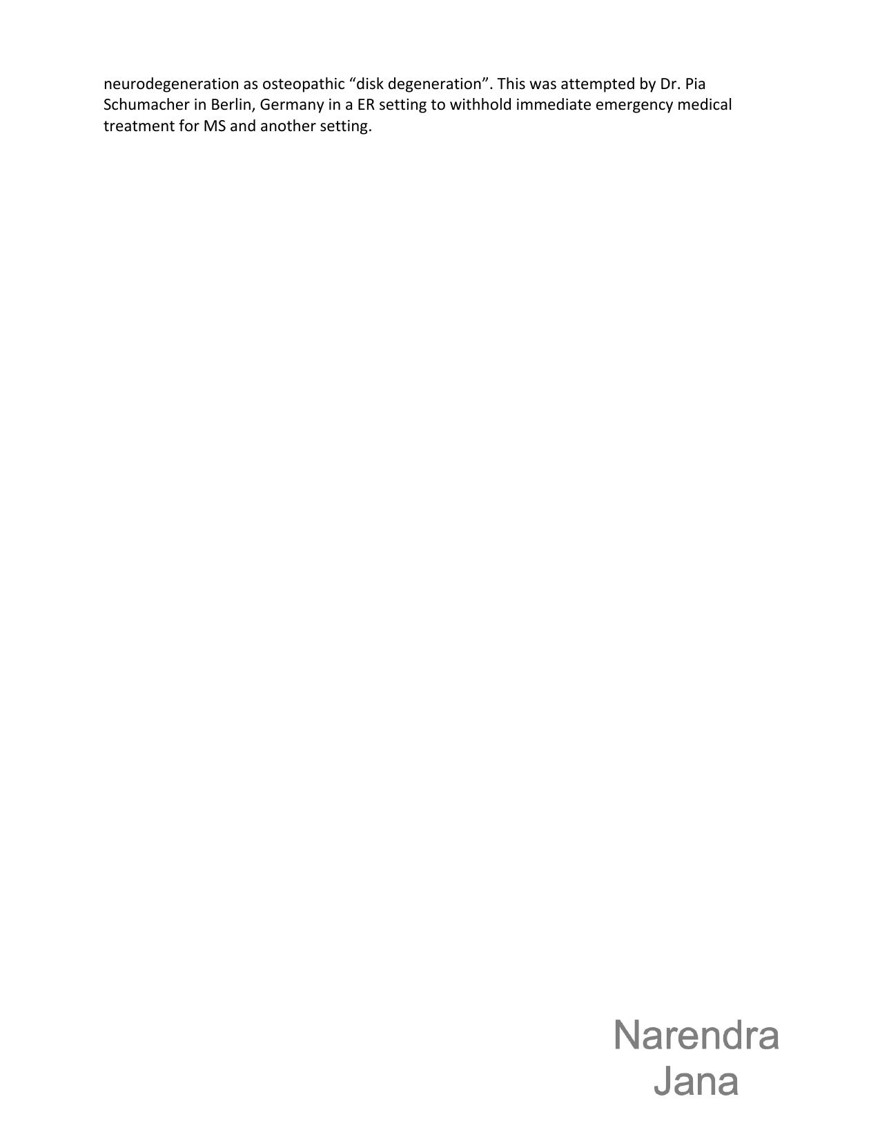 Falsified Discharge Summary