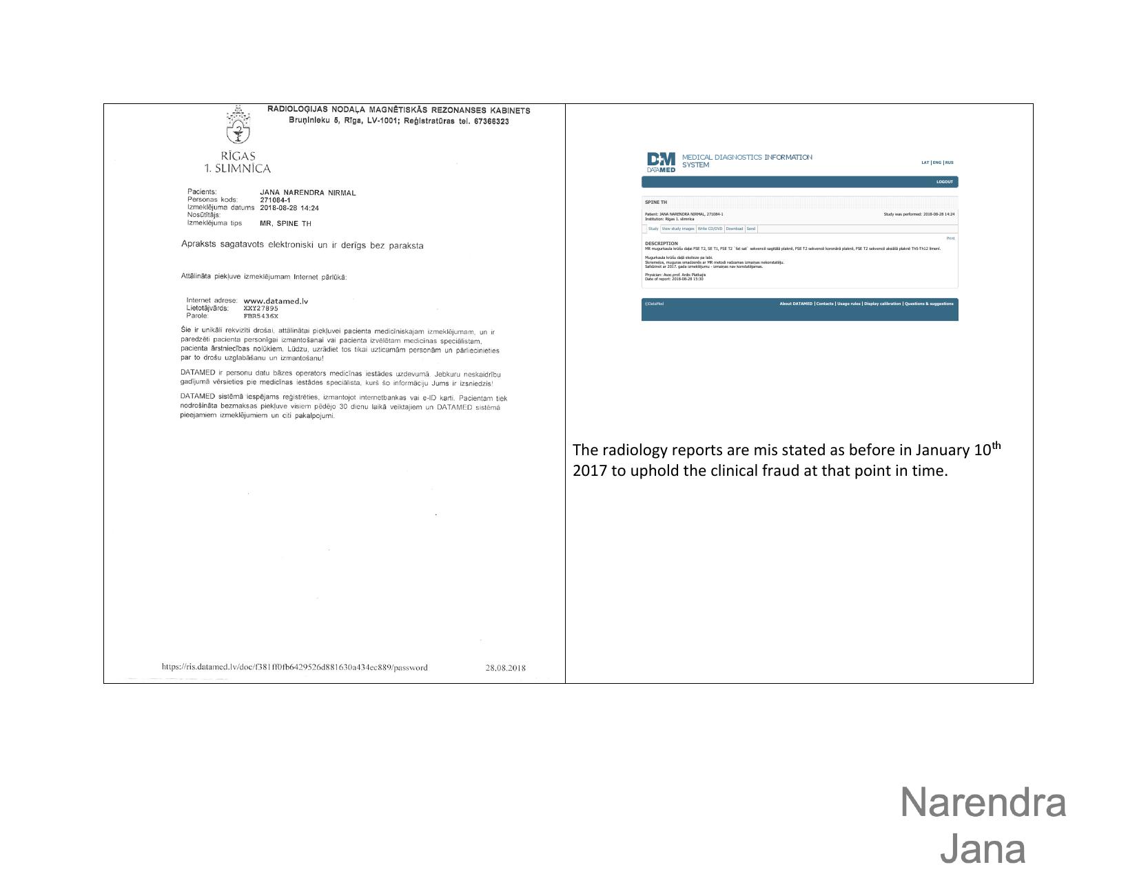 Falsified Discharge Summary